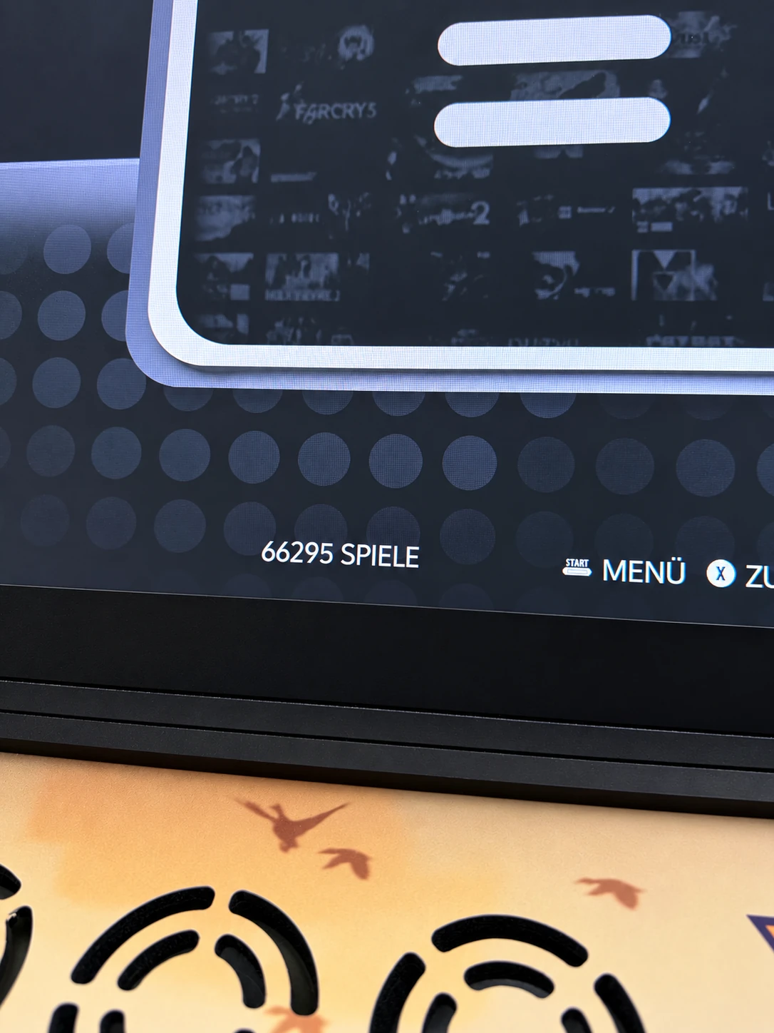 GTA – Detail des Displays und der Menüanzeige