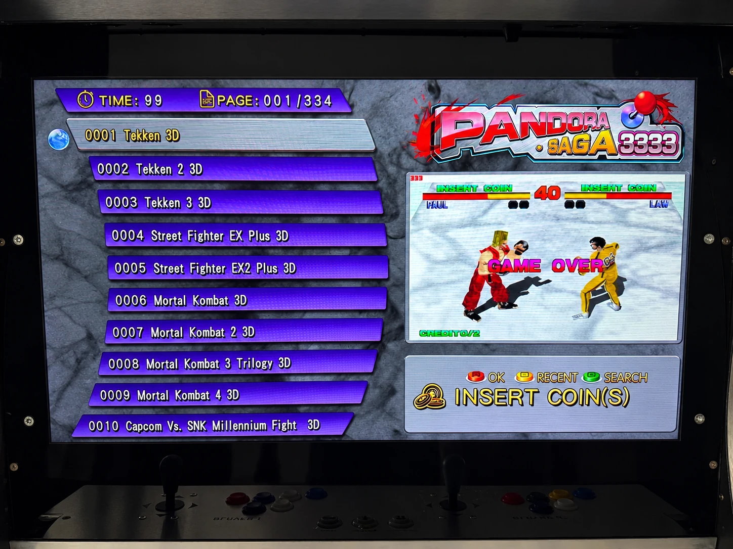 Novatron – Pandora-Saga-Spielauswahl