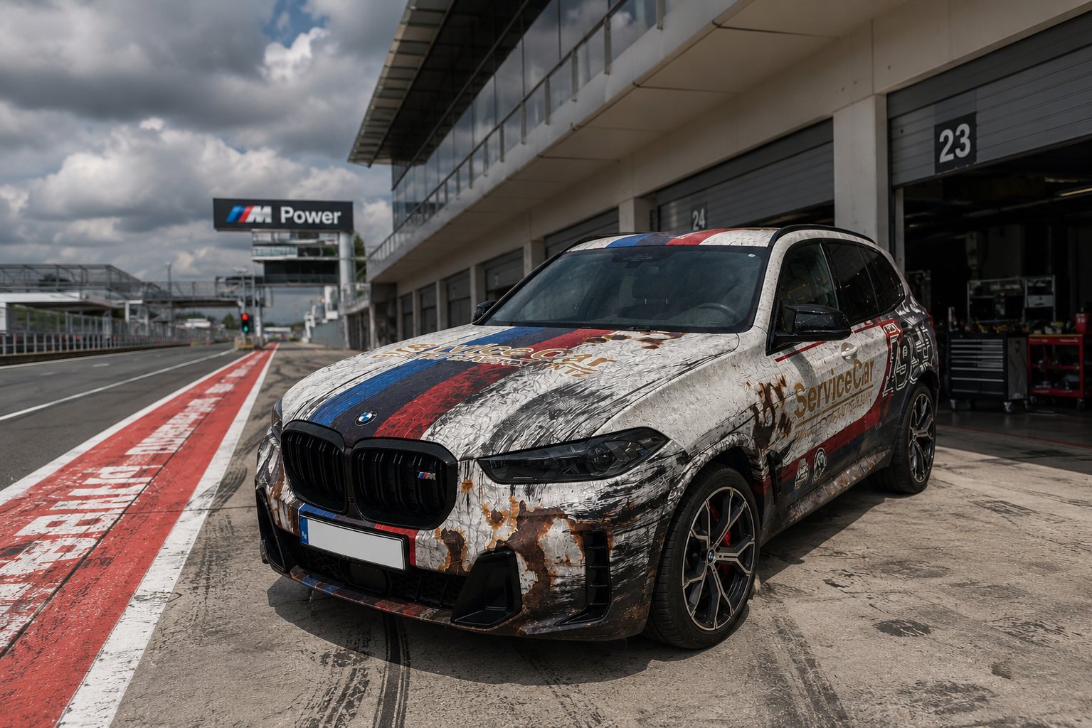 BMW ServiceCar Frontansicht am Nürburgring